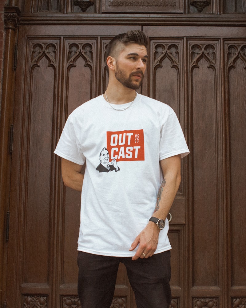 White Minimal Logo Tee